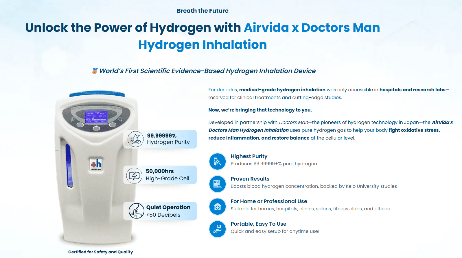 Hydrogen Inhaler