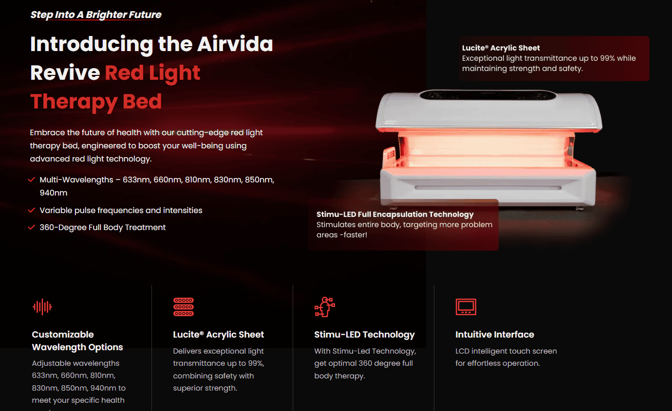 Red Light Therapy Bed