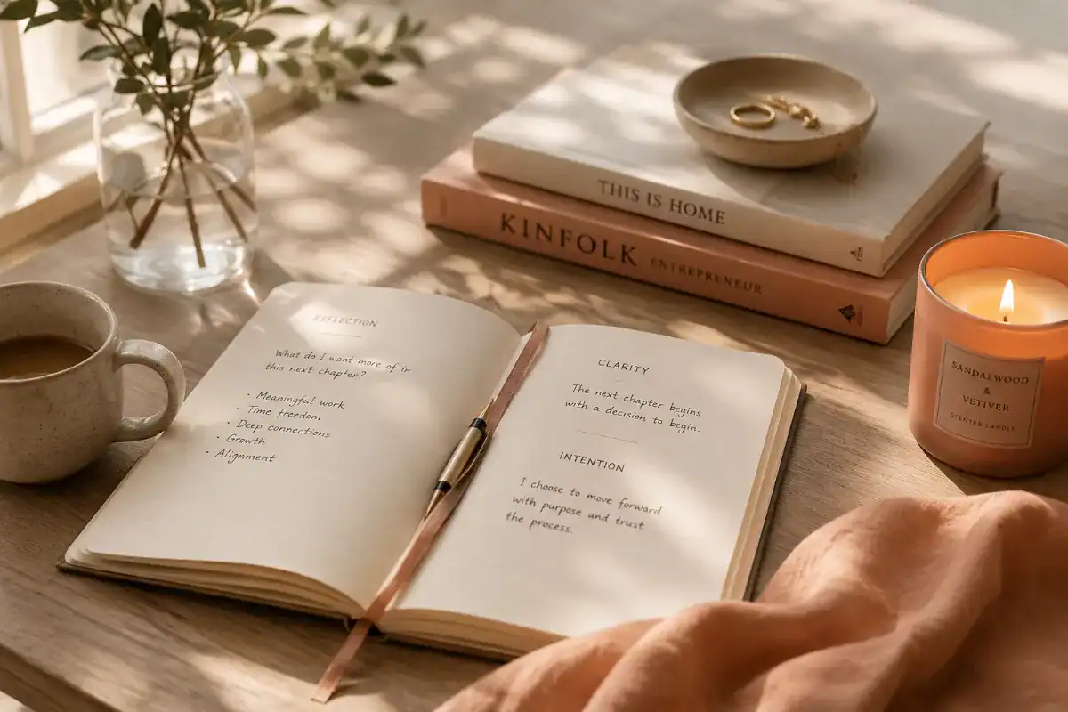 Claire's personal space reflection notebook